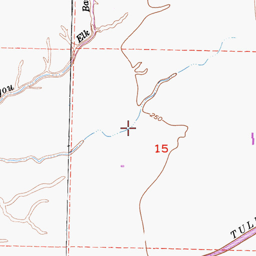 Topographic Map of Aukeman Farms Dairy, CA