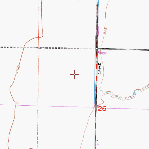 Topographic Map of Bos Farms Dairy, CA