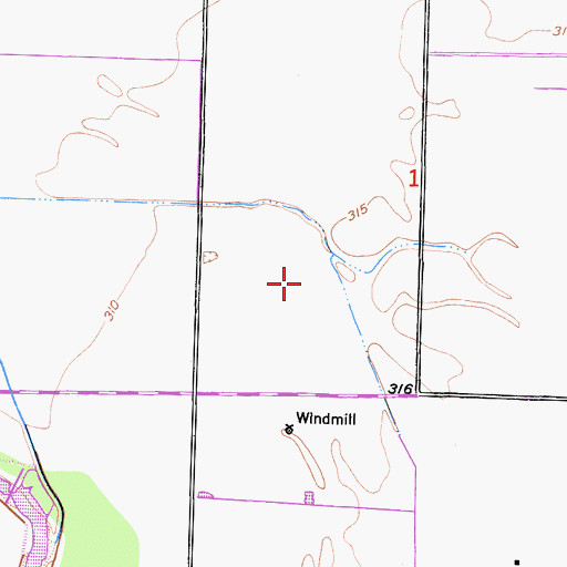 Topographic Map of Bosman Dairy, CA