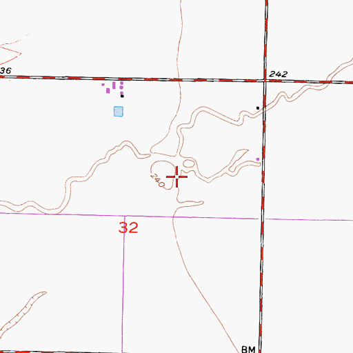 Topographic Map of Brasil and Sons Dairy, CA