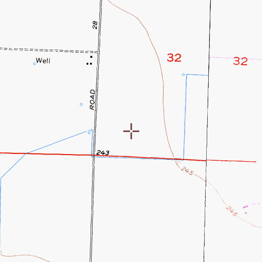 Topographic Map of Cascade Dairy, CA