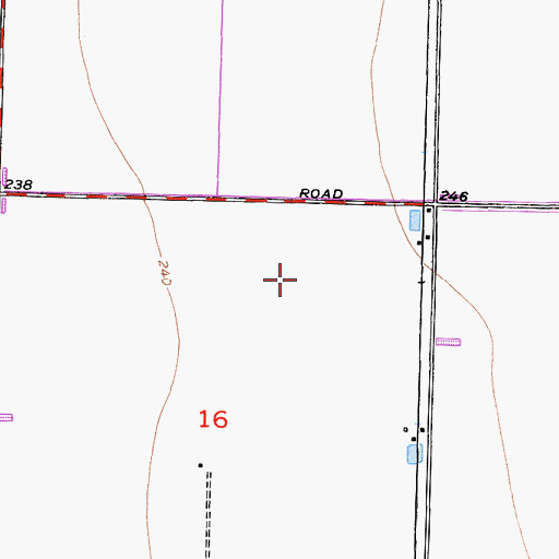 Topographic Map of Cornerstone Dairy, CA