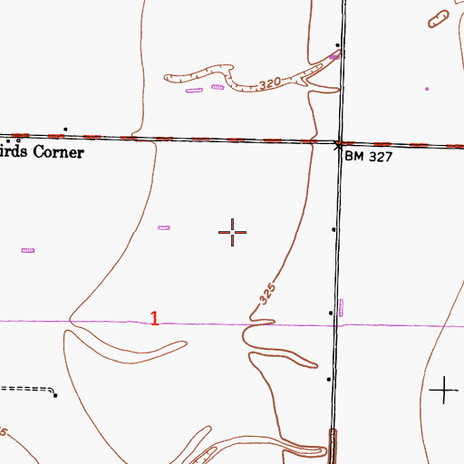 Topographic Map of D and V Dairy, CA