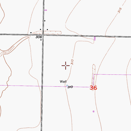 Topographic Map of De Groot Dairy, CA