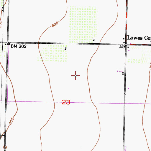 Topographic Map of Deboer Dairy, CA