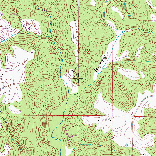 Topographic Map of Taylor Historical Cemetery, AL