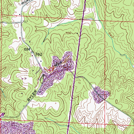 Topographic Map of Unknown Soldiers Grave (historical), AL