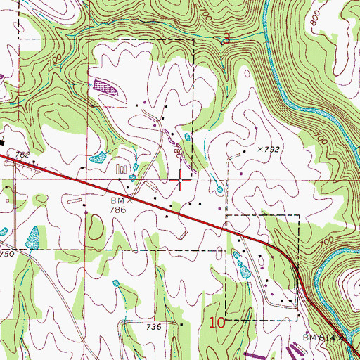 Topographic Map of Wilkins Cemetery, AL