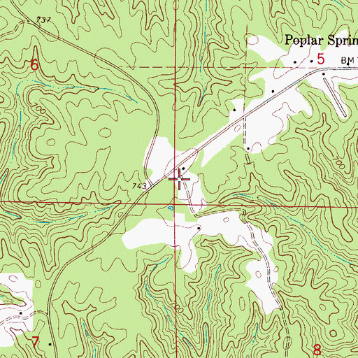 Topographic Map of Wint Cemetery, AL