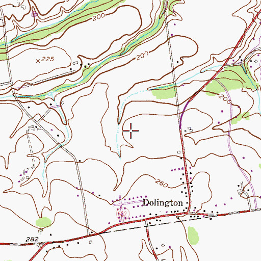 Topographic Map of Washington Crossing National Cemetery, PA
