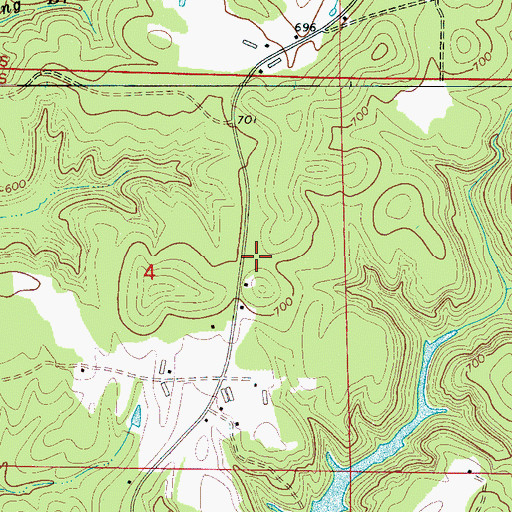 Topographic Map of McClinton Cemetery, AL