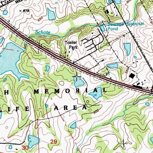 Topographic Map of August A Busch Lake Number 12 Dam, MO