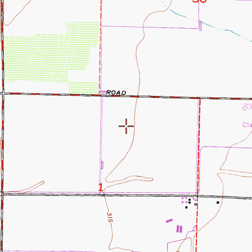 Topographic Map of Heritage Dairy, CA