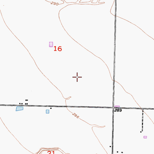 Topographic Map of Hettinga Farms Dairy, CA