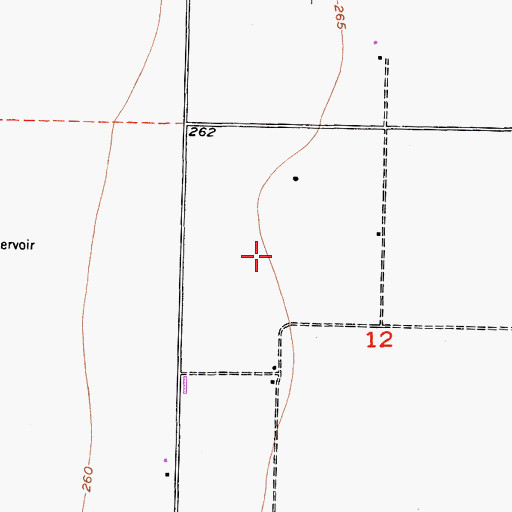 Topographic Map of J R Dairy, CA