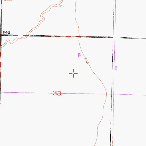 Topographic Map of Kroes Dairy, CA
