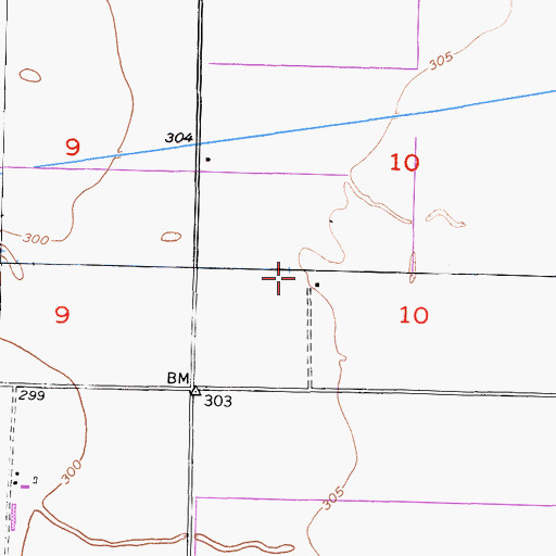 Topographic Map of Mellema Dairy, CA