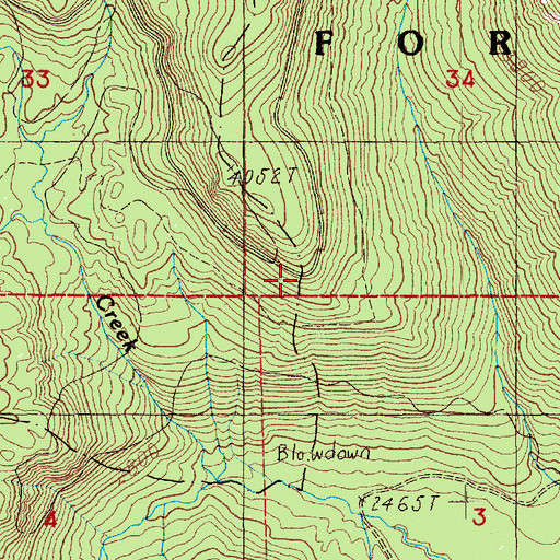 Topographic Map of Fringe Viewpoint, WA
