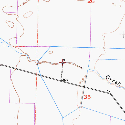 Topographic Map of Mineral King Dairy, CA