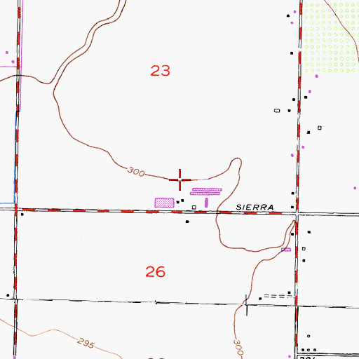 Topographic Map of Nunes and Sons Dairy, CA