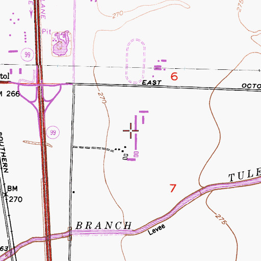 Topographic Map of Par Dairy, CA