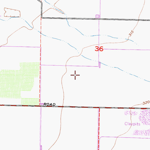 Topographic Map of R and S Dairy, CA