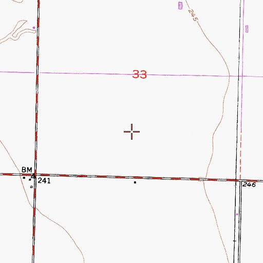 Topographic Map of Rancho Vista Dairy, CA