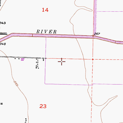 Topographic Map of Scheenstra Dairy, CA