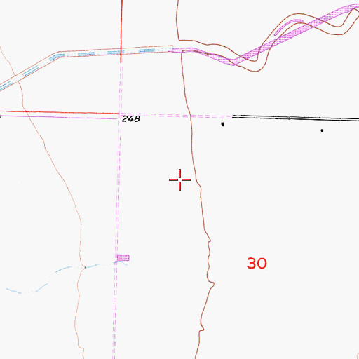 Topographic Map of South Creek Dairy, CA