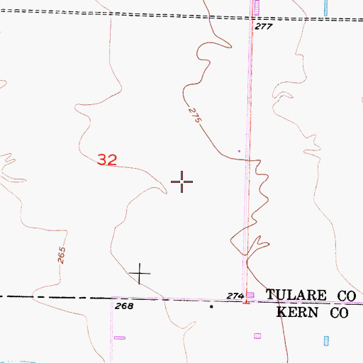 Topographic Map of Sun Valley Dairy, CA
