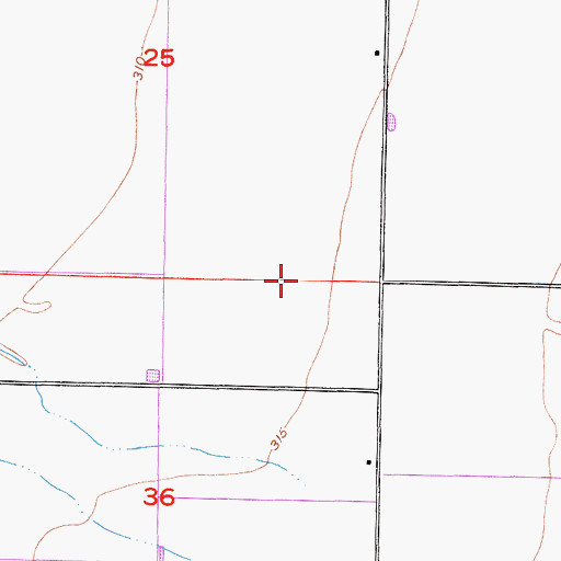 Topographic Map of Vander Tuig Dairy, CA