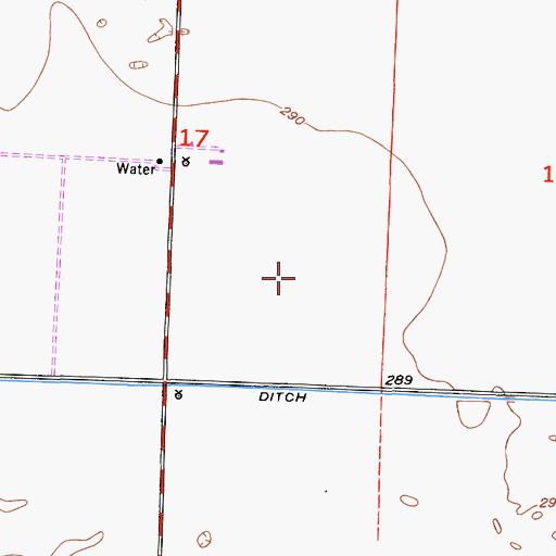 Topographic Map of Vanderham Dairy, CA