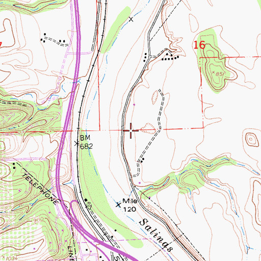 Topographic Map of North River Road Pit, CA