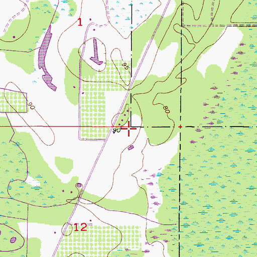 Topographic Map of Windmill Farms Nurseries, FL