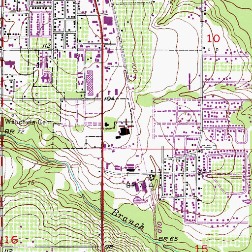 Topographic Map of Hardee Livestock Market, FL