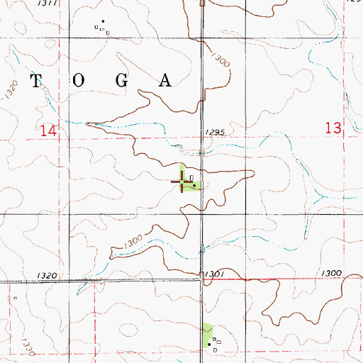 Topographic Map of Baarsch Farms, IA