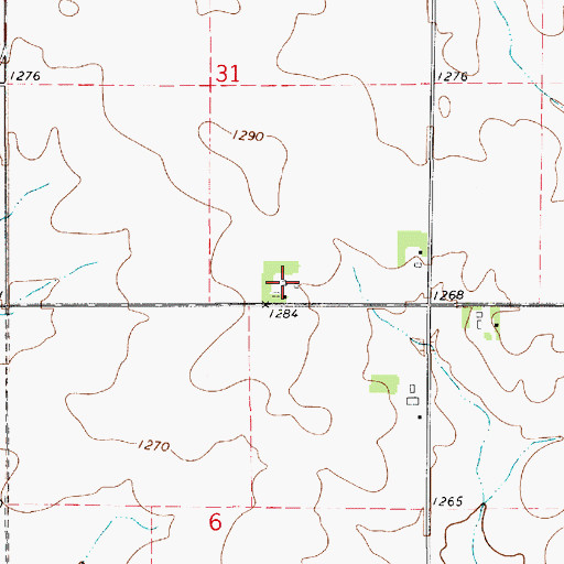 Topographic Map of Winkels Farm, IA
