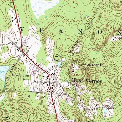 Topographic Map of George O. Carleton Park, NH