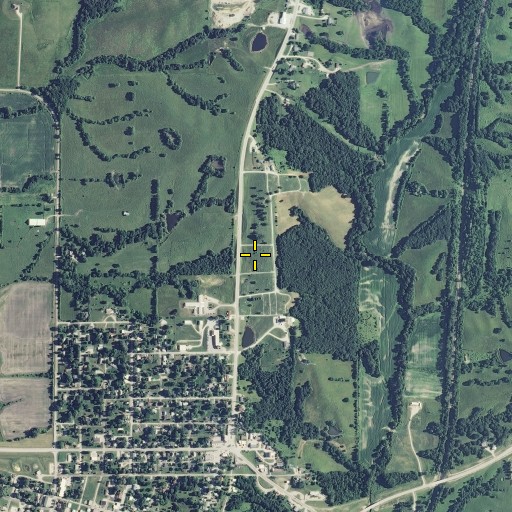 Aerial/Satellite Image of Princeton Cemetery, MO
