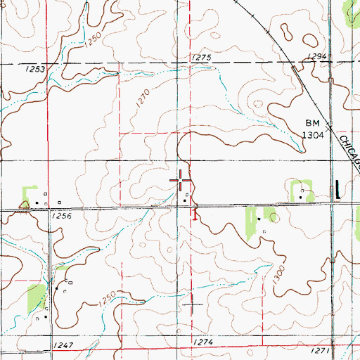 Topographic Map of Triple R Farm, IA
