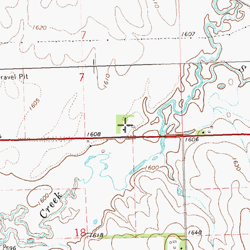 Topographic Map of Uilk Farms, MN