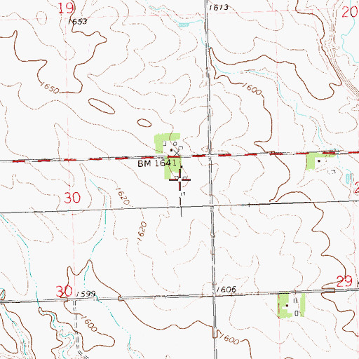 Topographic Map of Ranger Farms, MN