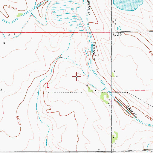 Topographic Map of Dycrest Dairy, CO