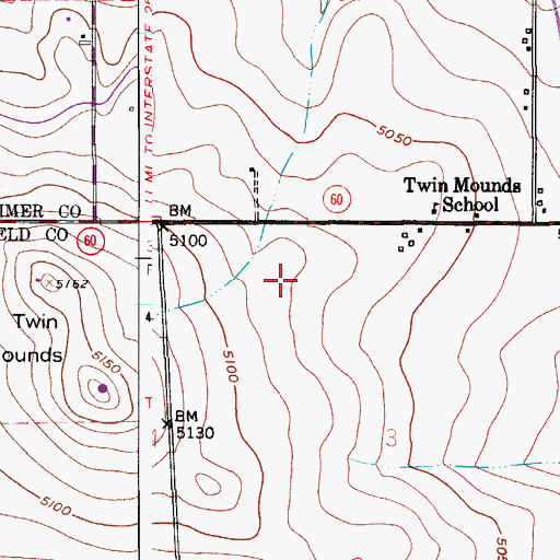 Topographic Map of M and J Dairy, CO
