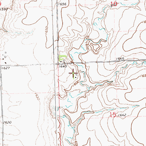 Topographic Map of Fey Farms, MN
