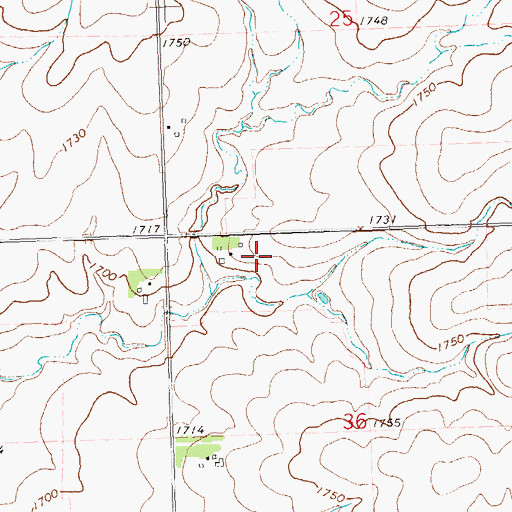 Topographic Map of Jasper Dairy, MN
