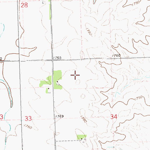 Topographic Map of Newalta Dairy, MN