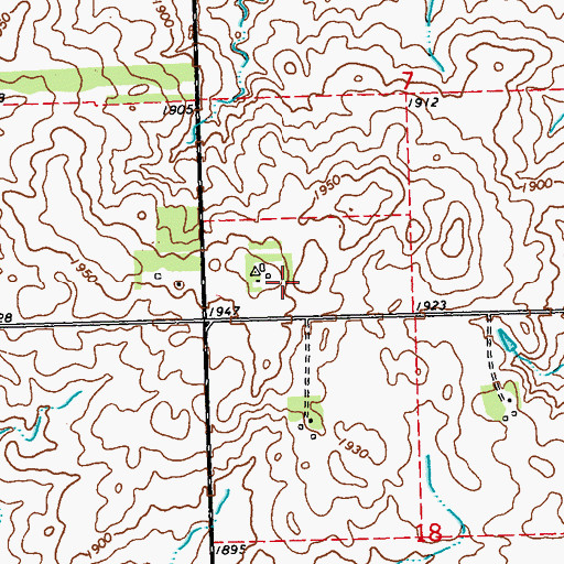 Topographic Map of Welgraven Dairy, MN
