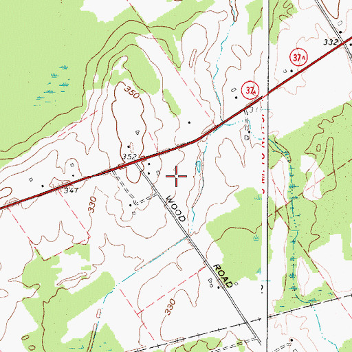Topographic Map of Woodcrest Dairy, NY