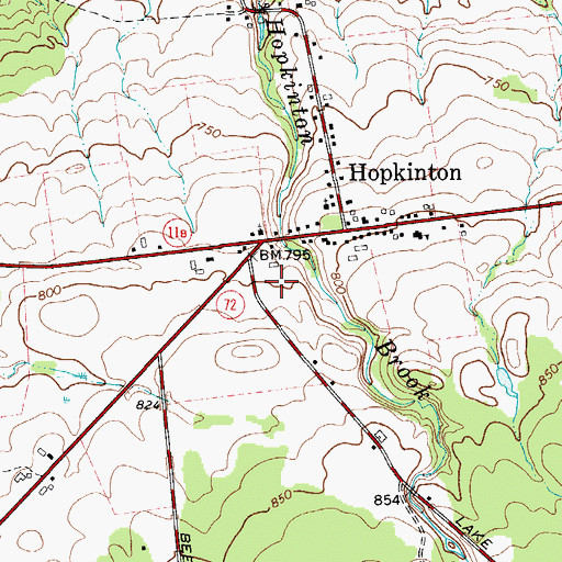 Topographic Map of Norco Farms, NY